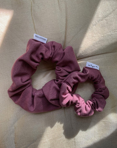 Mommy + Me Zero Waste Bamboo Knit Scrunchie Sets