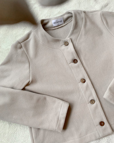 Enviro Repreve Recycled Polyester Fleece caridgan jacket made from plastic bottles, ethically sewn in Canada.