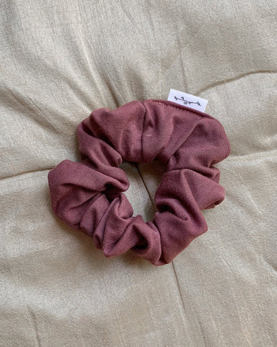 Zero waste rose bamboo scrunchie