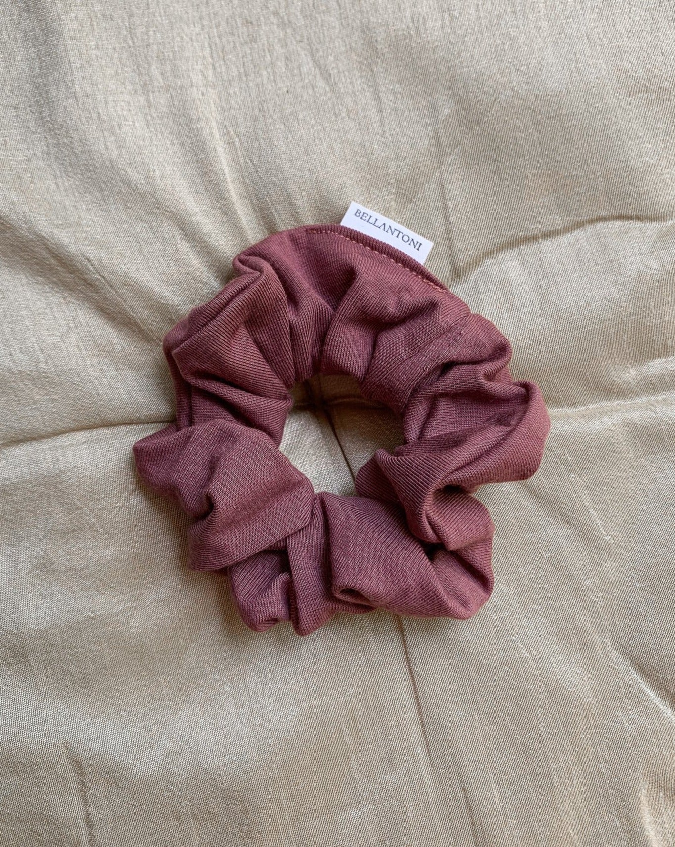 Zero waste rose bamboo scrunchie