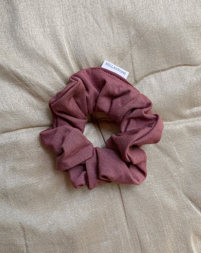 Zero waste rose bamboo scrunchie