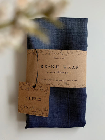 Re•Nu Wrap - Zero Waste Furoshiki Wrap - Single Wrap