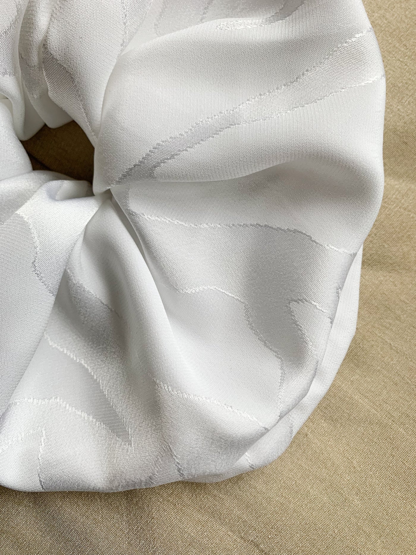 Recycled Grande Luxe Oversized Scrunchie - Satin Ice