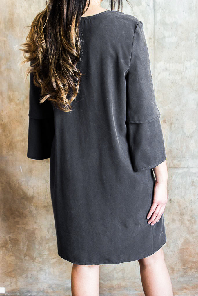Tencel Emma Duster with Belt – Black