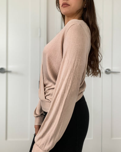 Tencel ™ Ribbed Reversible Top - Eggnog
